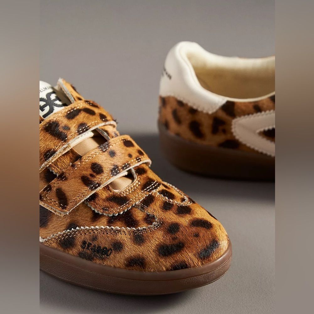 Sam Edelman x Free People Talia Leopard Print Sneakers Sz 8 - Picture 10 of 13